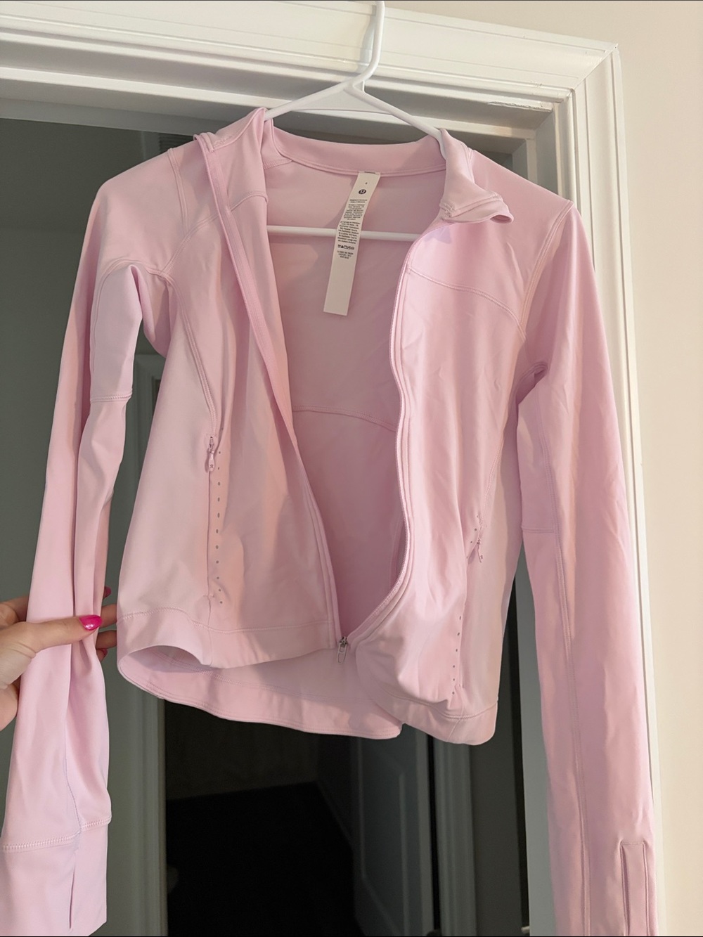 lululemon athletica Pale Pink Zip-Up Performance Jacket